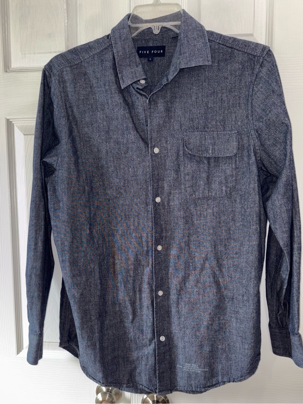 Five Four Men's Charcoal Chambray Button-Down Shirt